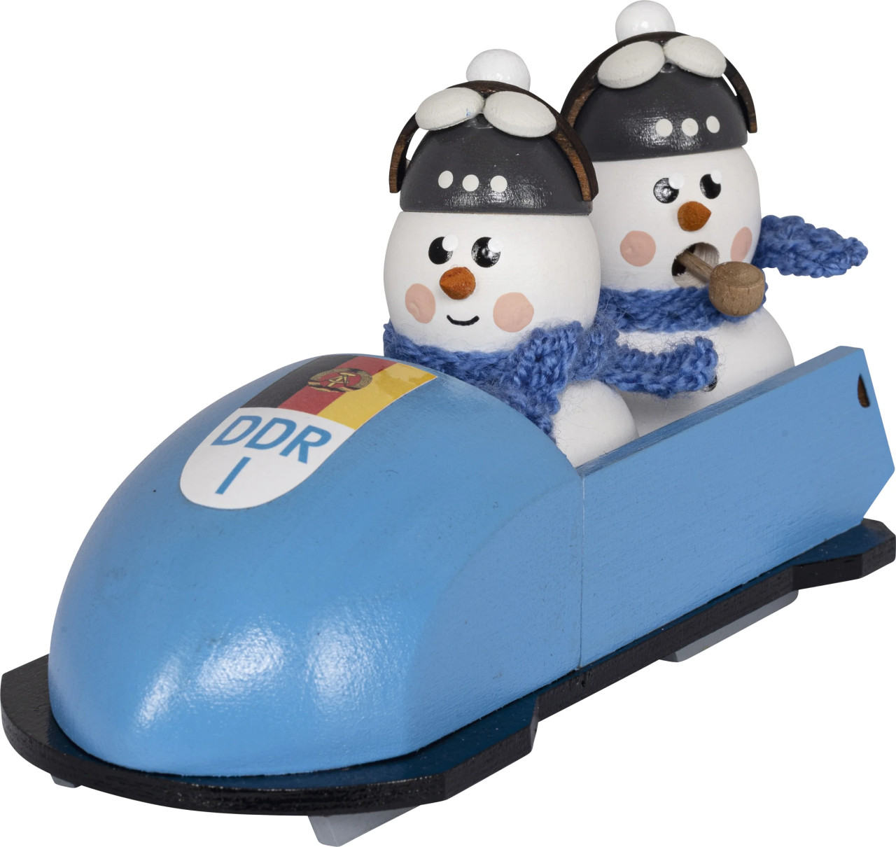 Räucherschneemann DDR 2er Bob Räuchermänner Schneemänner im 2er DDR Bob