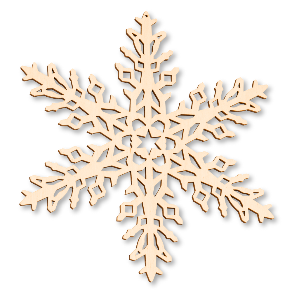 Dekohänger Schneeflocke Dekohänger aus Sperrholz Schneeflocke aus dem Erzgebirge
