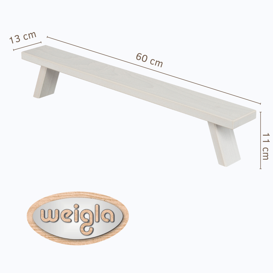 Fensterbank Breit 60 cm weiß Fensterbank Breit für Schwibbögen und Blumentöpfe in Weiß 60 cm