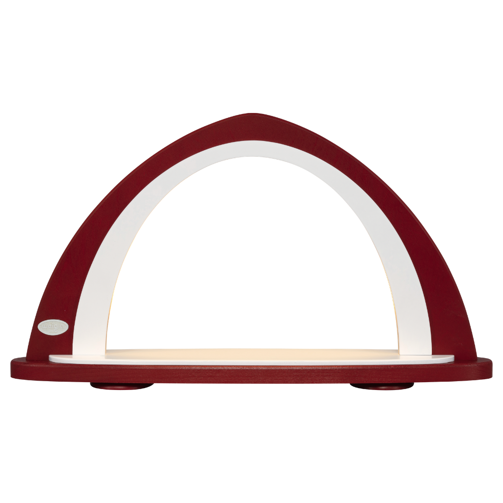 Leerbogen aus Holz in der Farbe Bordeaux und weiß zum selber bestücken. Aus dem Erzgebirge