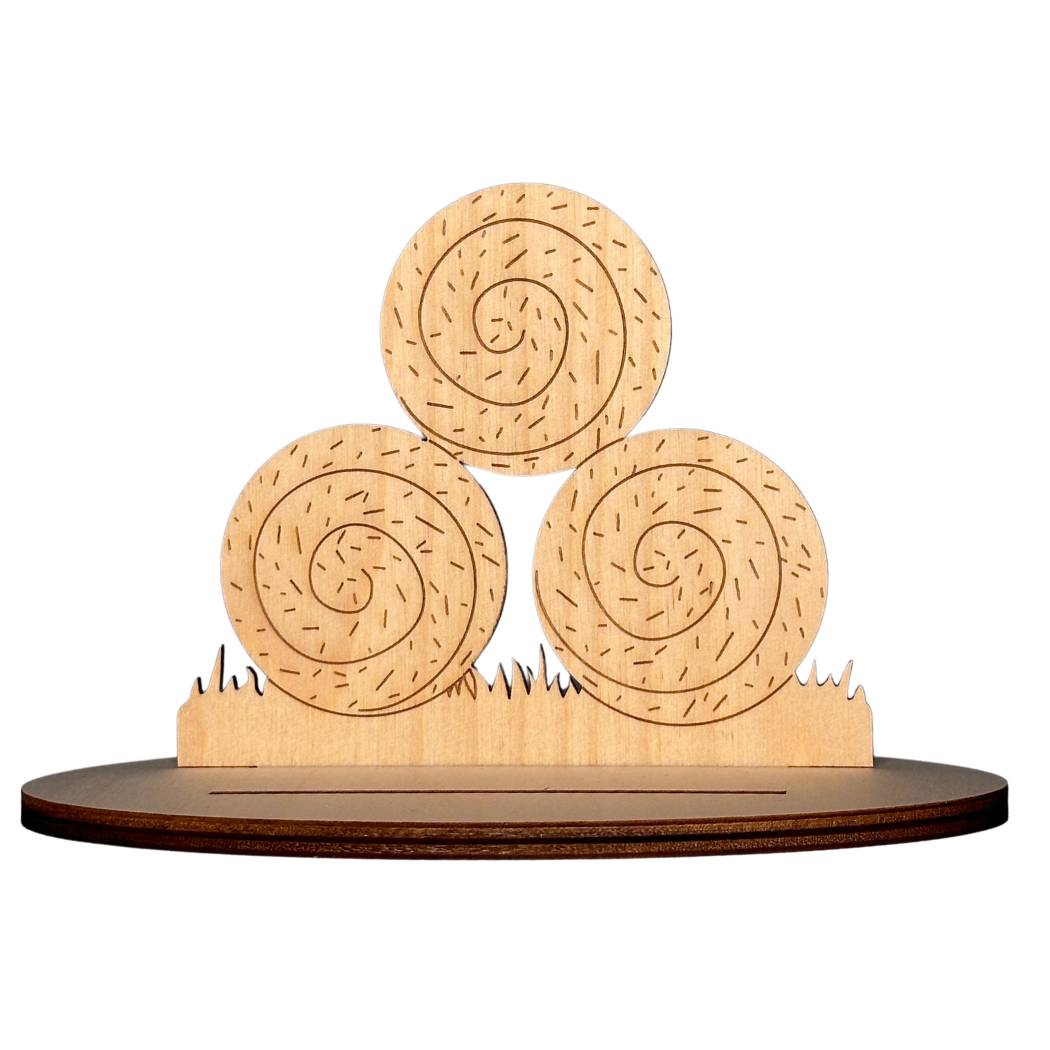 BS3THB Traktor mit Heuballen Bastelset Heuballen