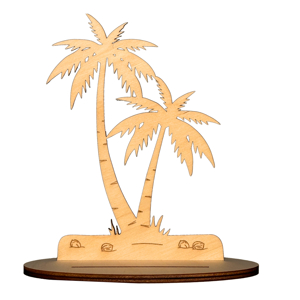 BS4FGP Flamingo mit Palme Bastelset Palme