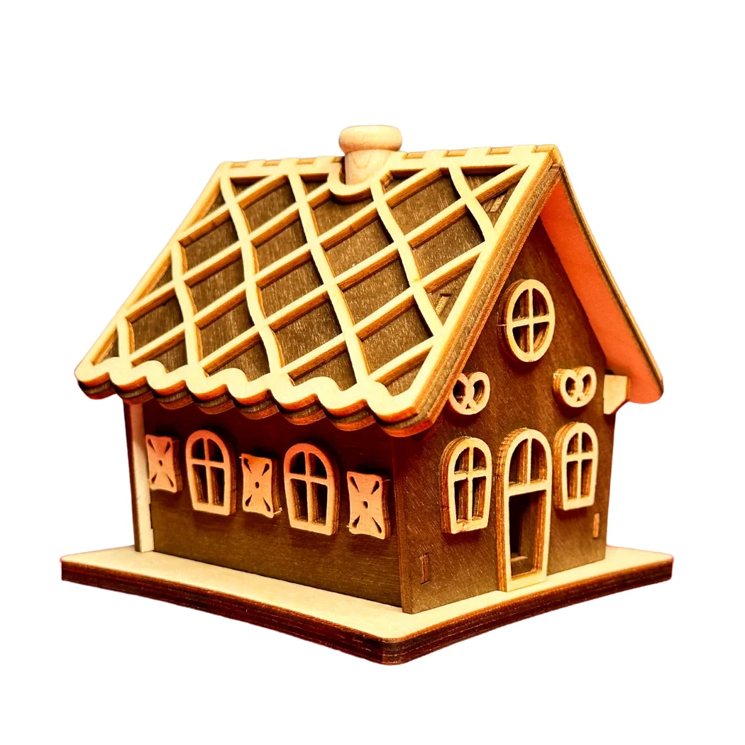 Pfefferkuchen Räucherhaus Räucherhaus Pfefferkuchenhaus aus Sperrholz zum Basteln aus 31 teilen aus dem Erzgebirge