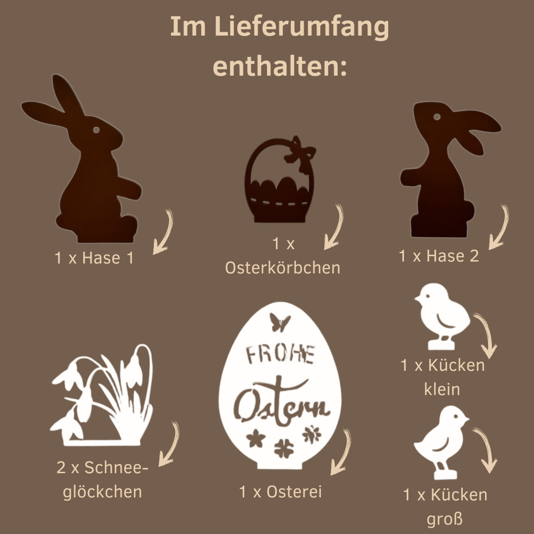 Lieferumfang Figurensets ohne Bogen