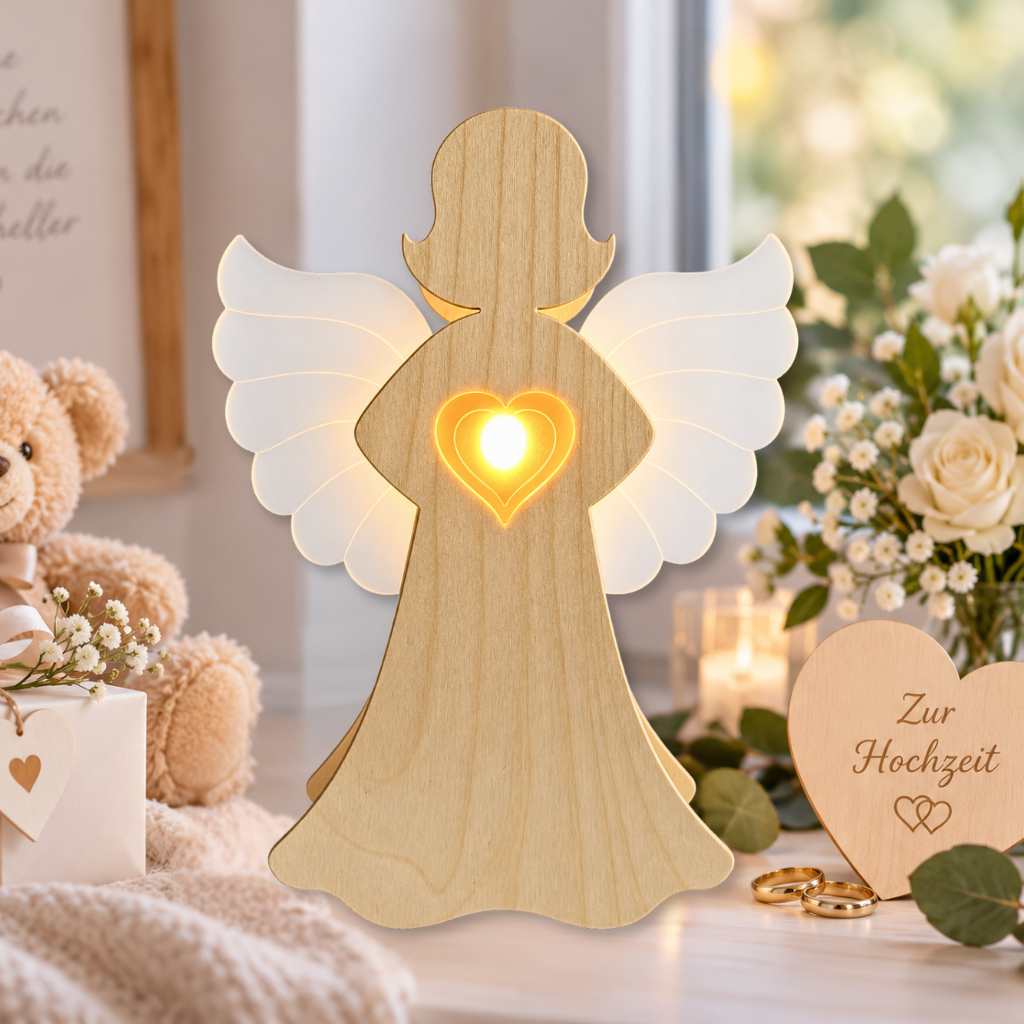 Herzlicht Engel Natur LED – Bild 8
