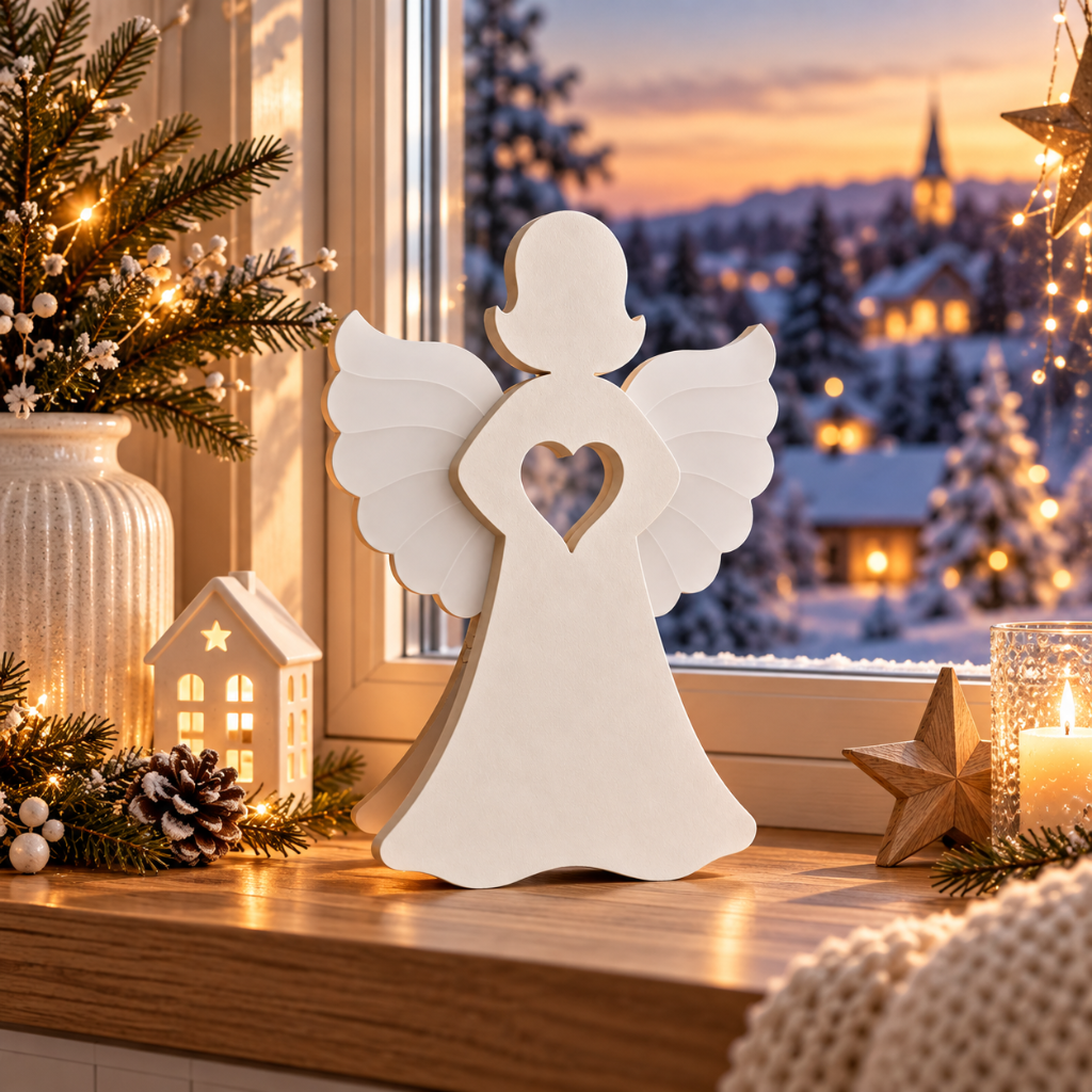 Herz Engel Pure White – Bild 3