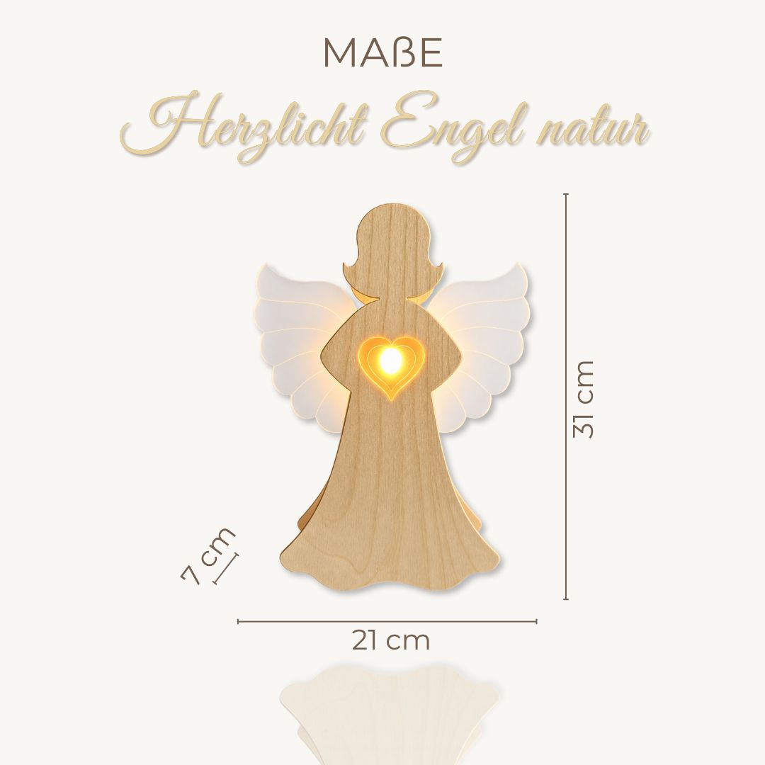 Herzlicht Engel Natur LED – Bild 6