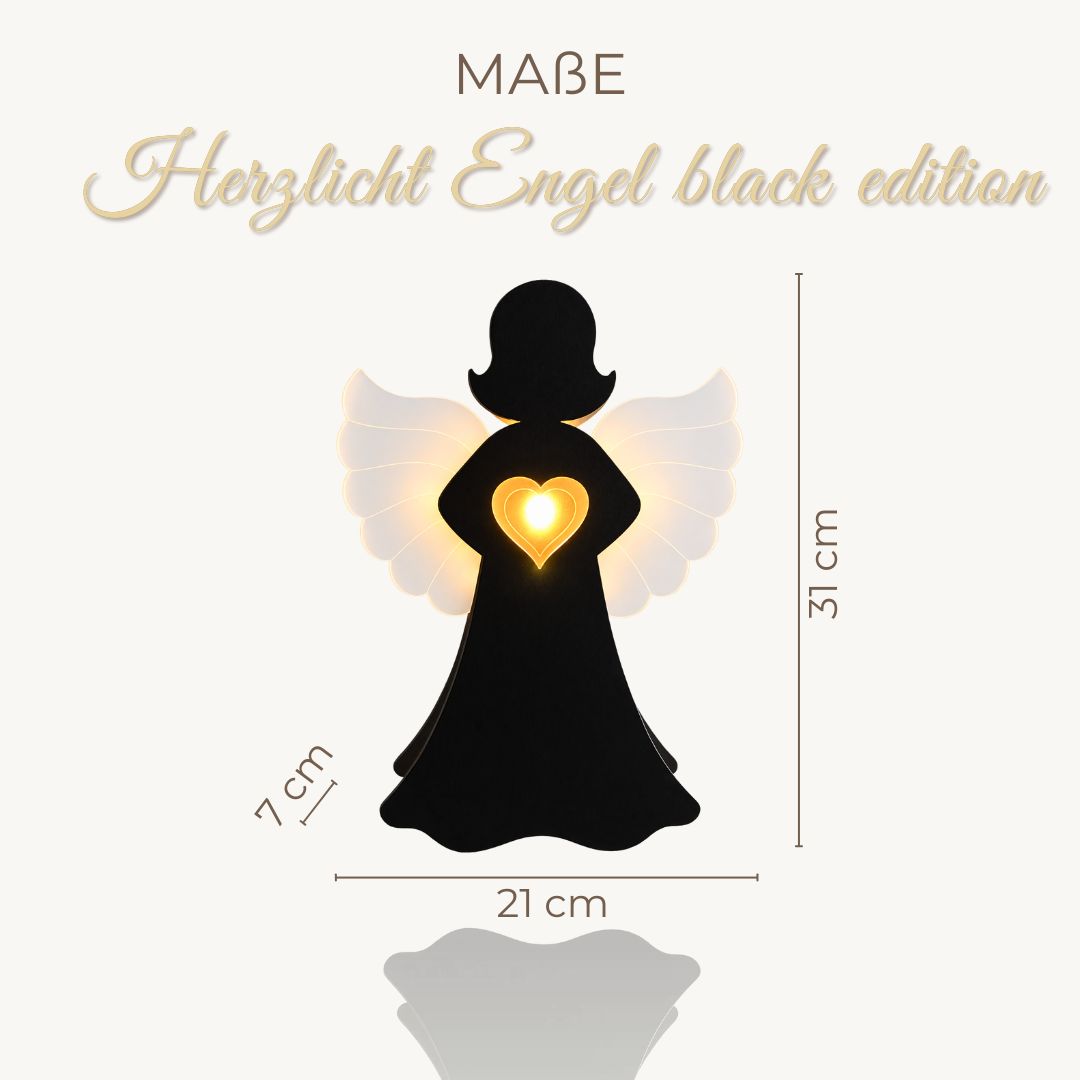 Herzlicht Engel Black Edition LED – Bild 7