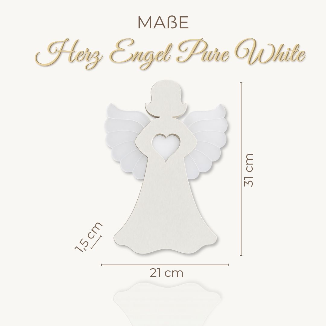 Herz Engel Pure White – Bild 4
