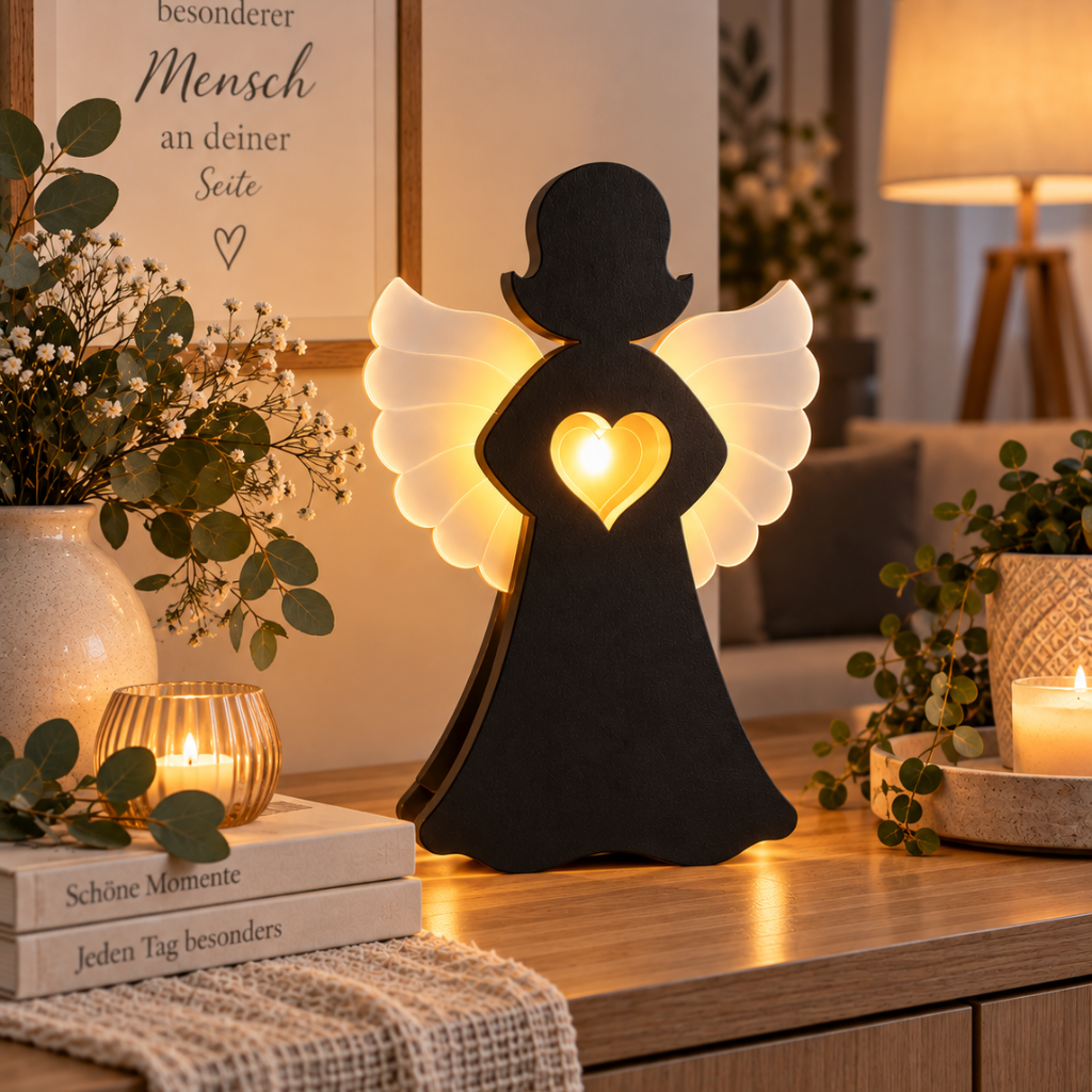 Herzlicht Engel Black Edition LED – Bild 4