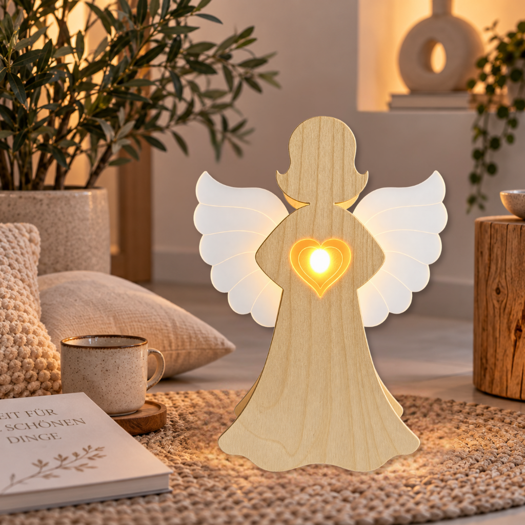 Herzlicht Engel Natur LED – Bild 2