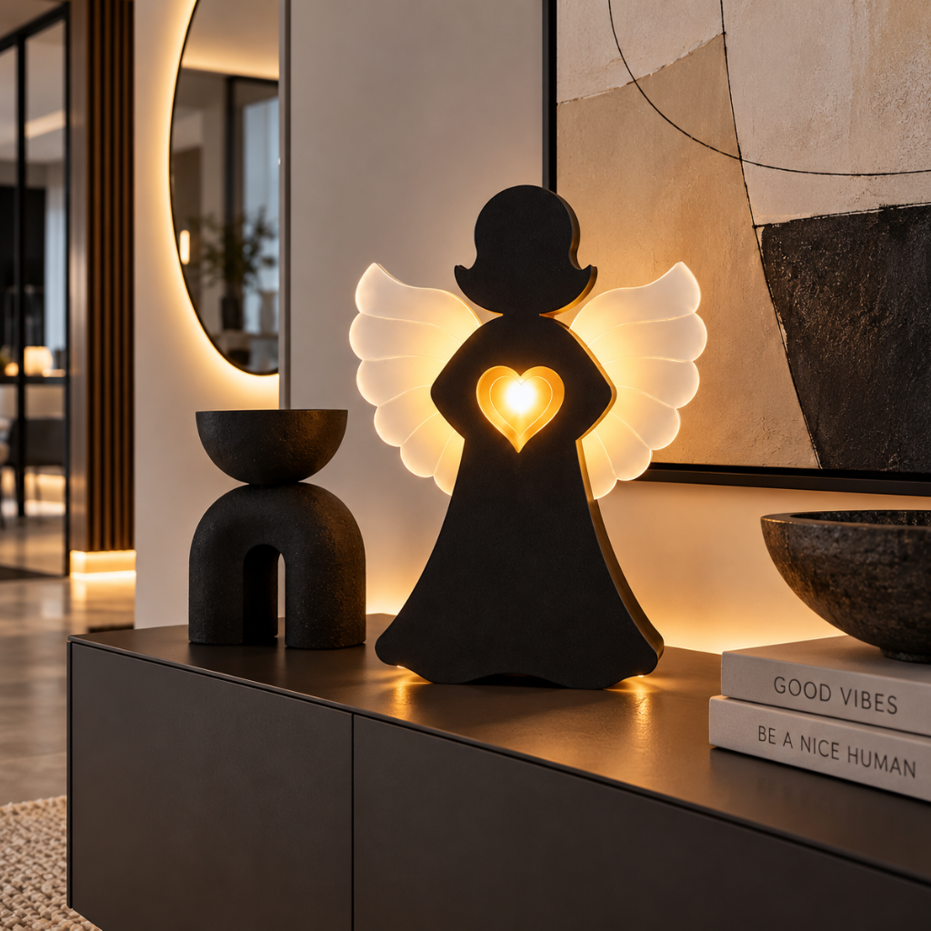 Herzlicht Engel Black Edition LED – Bild 2